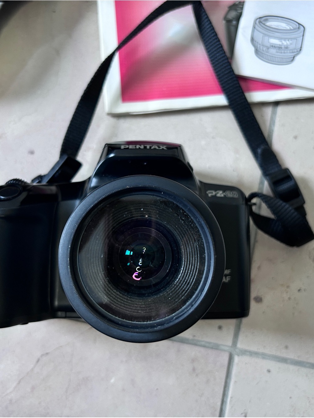 Pentax PZ-20 35mm Film SLR Camera 35-80mm Lens Manuals Lowepro Bag Tested Works - Picture 2 of 8
